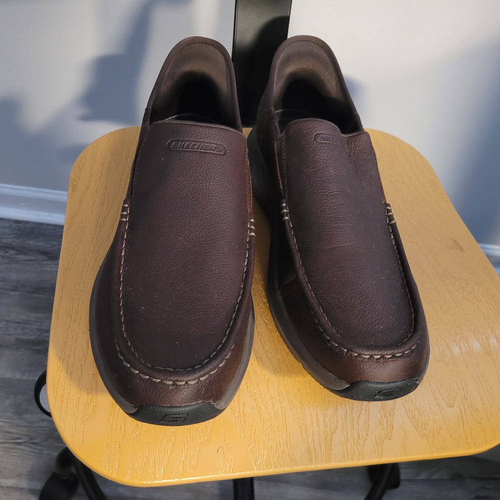 Skechers Chocolate Brown Slip-On Loafers